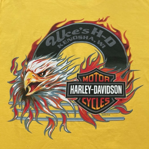 VINTAGE Uke’s Harley Davidson Long Sleeve Top - Picture 6 of 10